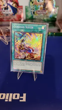 Gordian Slicer ALIN-EN066 Secret Rare 1st Edition Yu-Gi-Oh! Card NM Pack Fresh - Image 1