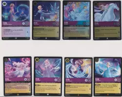 Disney Lorcana 8 Card Elsa Assorted Lot Includes EPIC! - Image 1