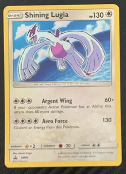Pokemon Shining Lugia SM82 Shining Legends Promo Holo Basic Card - Image 1