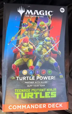 Magic The Gathering Teenage Mutant Ninja Turtles Turtle Power! Commander Deck - Image 1