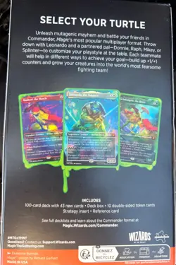 Magic The Gathering Teenage Mutant Ninja Turtles Turtle Power! Commander Deck - Image 2