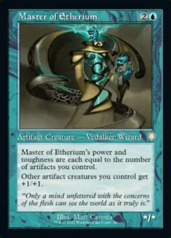 x1 Master of Etherium R MTG Commander: The Brothers' War M/NM, English - Image 1