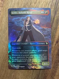 Seifer, Balamb Rival (Borderless) 451 Rare Commander: FINAL FANTASY Foil NM - Image 1