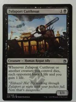 Zulaport Cutthroat *Uncommon* Magic MtG x1 A25 Masters 25 SP - Image 1