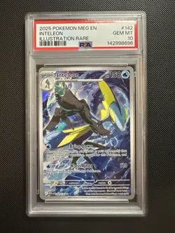 PSA 10 INTELEON 142/132 ILLUSTRATION RARE MEGA EVOLUTION POKEMON ENGLISH - Image 1