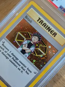 2000 POKEMON GYM HEROES 1ST EDITION #15 BROCK-HOLO PSA 9 MINT - Image 2