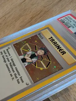 2000 POKEMON GYM HEROES 1ST EDITION #15 BROCK-HOLO PSA 9 MINT - Image 3
