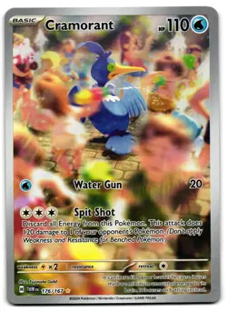 Cramorant 176/167 - 🌊 Twilight Masquerade Illustration Rare Pokemon TCG 🖤 - LP - Image 1