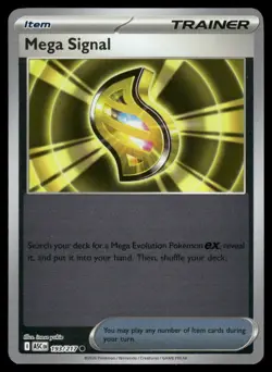MEGA SIGNAL 193/217 COMMON ME: ASCENDED HEROES POKEMON REVERSE HOLO NM - Image 2
