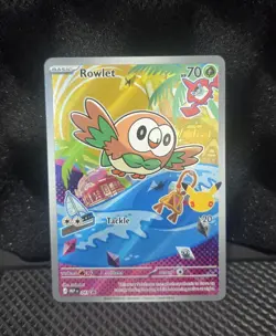 Pokemon 30th 1st Partner MEP Black Star Promos Rowlet #043 - Image 1