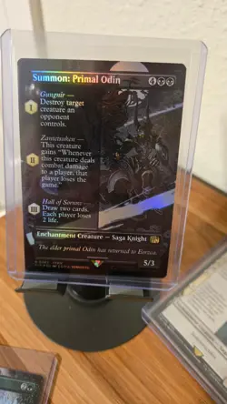 MTG Final Fantasy 7 Summon cards: Bahamut, 2x Knights of round, Primal Odin, ETC - Image 3