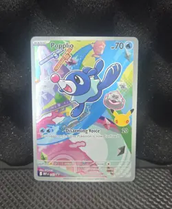 Pokemon MEP 1st Partner Black Star Promo Popplio #045 - Image 1