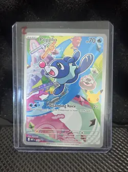 Pokemon MEP 1st Partner Black Star Promo Popplio #045 - Image 3