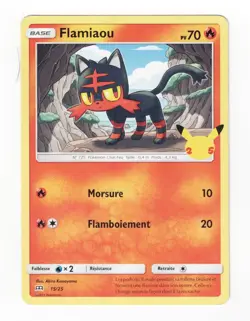 Carte Pokemon 15/25 Flamiaou - Promo McDonald's 2021 25 Ans Neuf FR - Image 1