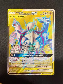 Arceus & Dialga & Palkia Tag Team GX (220/236) Cosmic Eclipse (NM) - Pokemon - Image 1