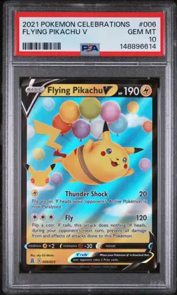 Flying Pikachu V 006 Celebrations Pokemon PSA 10 - Image 1