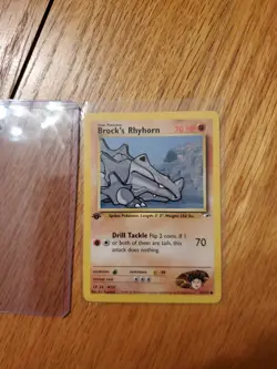 Brock’s Rhyhorn Pokemon 2000 Gym Heroes - 70/132 MINT CONDITION - Image 2