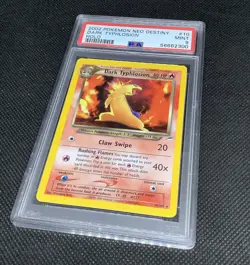 Original PSA 9 MINT Holo Dark Typhlosion Neo Destiny Set Pokemon Card NM - Image 1