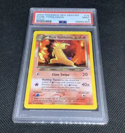 Original PSA 9 MINT Holo Dark Typhlosion Neo Destiny Set Pokemon Card NM - Image 2
