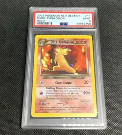 Original PSA 9 MINT Holo Dark Typhlosion Neo Destiny Set Pokemon Card NM - Image 3