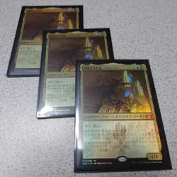 Raphine the Seer of Strategies MTG SNC Japanese Foil Set of 3 NM to EX+ - Image 1