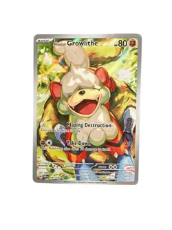 Pokemon TCG Hisuian Growlithe Twilight Masquerade IR 181/167 NM - Image 1