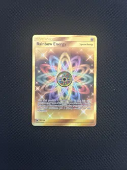Pokemon 2018 Rainbow Energy - Sun & Moon Celestial Storm Rare Gold Holo 183/168 - Image 1