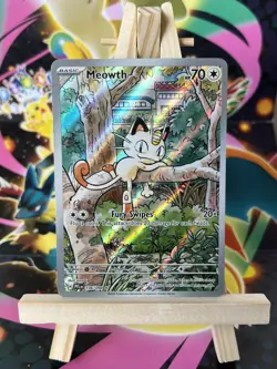 Meowth 106/094 full art illustration rare Pokemon Phantasmal Flames English - NM - Image 1