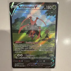 Pokemon Kricketune V TG12/TG30 Silver Tempest Ultra Rare Holo 2022 180HP - Image 2
