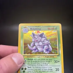 Pokemon TCG Nidoking Base Set Holo Unlimited Rare Card 11/102 LP/NM Condition -j - Image 3