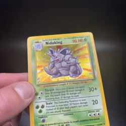 Pokemon TCG Nidoking Base Set Holo Unlimited Rare Card 11/102 LP/NM Condition -j - Image 4