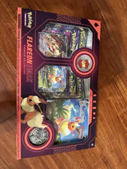 Pokemon TCG: Flareon VMAX Premium Collection Box New Sealed Box - Image 1