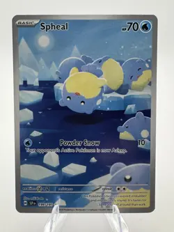 Spheal 199/191 Illustration Rare 2024 Pokemon Surging Sparks Full Art Holo - Image 1