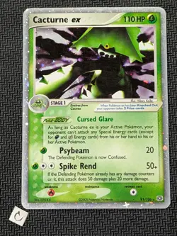 Cacturne ex 91/106 - ex Emerald Holo Rare Pokemon TCG MP - Image 1