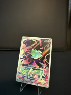 Pokemon TCG Bulbasaur 133/132 Mega Evolution Full Art Illustration Rare Holo NM - Image 1