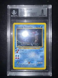 Pokemon Shining Gyarados 65/64 Neo Revelation Holo 1 ED ITA BGS 8 - No Charizard - Image 1