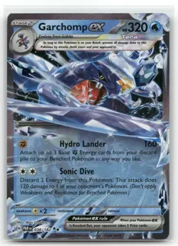 Garchomp ex 038/182 Paradox Rift Double Rare Pokemon TCG - Image 1
