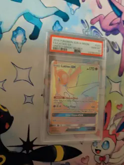 2019 POKEMON SUN & MOON UNIFIED MINDS SECRET #243 FULL ART/LATIOS GX PSA 10 - Image 3