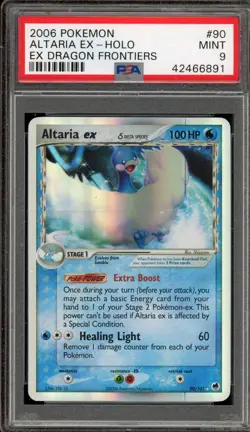 Pokemon Altaria ex EX Dragon Frontiers Holo Ultra Rare #90 PSA 9 Mint - Image 1