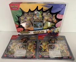 Pokemon Ascended Heroes First Partners Deluxe Pin Collection + 2 Blister 2-Packs - Image 1
