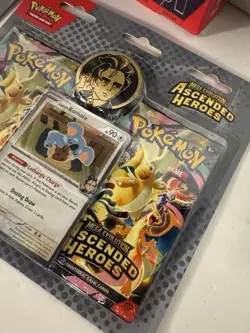 Pokemon Ascended Heroes First Partners Deluxe Pin Collection + 2 Blister 2-Packs - Image 3