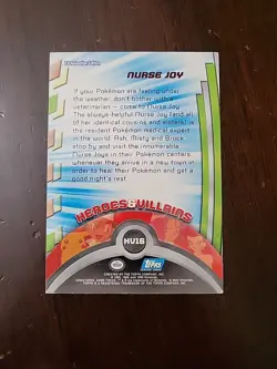 HP! 2000 Topps Pokemon Series 3 HV16 Nurse Joy Blue Logo TV Animation Edition - Image 2