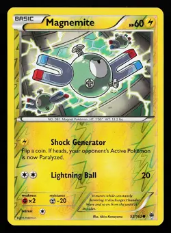 Magnemite 52/162 Reverse Holo BREAKthrough Pokemon Card - Image 1