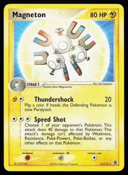 Magneton 27/112 Rare FireRed & LeafGreen Pokemon Card - Image 1