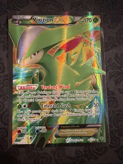Pokemon Virizion EX Full Art 96/101 Plasma Blast Ultra Rare Holo Basic Card 2013 - Image 1