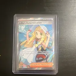 Pokemon Lillie's Determination Full Art Ultra Rare Holo Trainer 169/132 Card - Image 1
