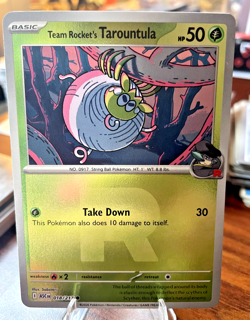 Pokemon card- Team Rocket's Tarountula 18/217- Ascended Heroes- Reverse Holo "R" - Image 3