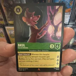 Great Mouse Detective Basil-Secret Informer Character Card First Chapter 53/204 - Image 1