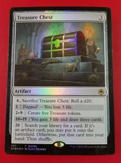 1x Treasure Chest (397) (LP) | FOIL Promo | Forgotten Realms | MTG Magic Cards - Image 1