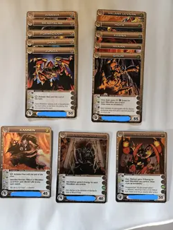 Chaotic TCG Danian Creature Set of 13 NM Cards - 3 Rare - Gurentee Max Energy - Image 1